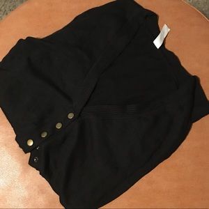 NWOT Black Cardigan Bronze Snap Buttons